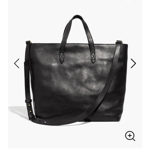 Madewell Black Zip-Top Transport Carryall